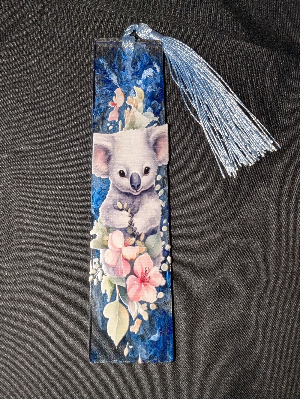 Handmade Koala Floral Resin Bookmark